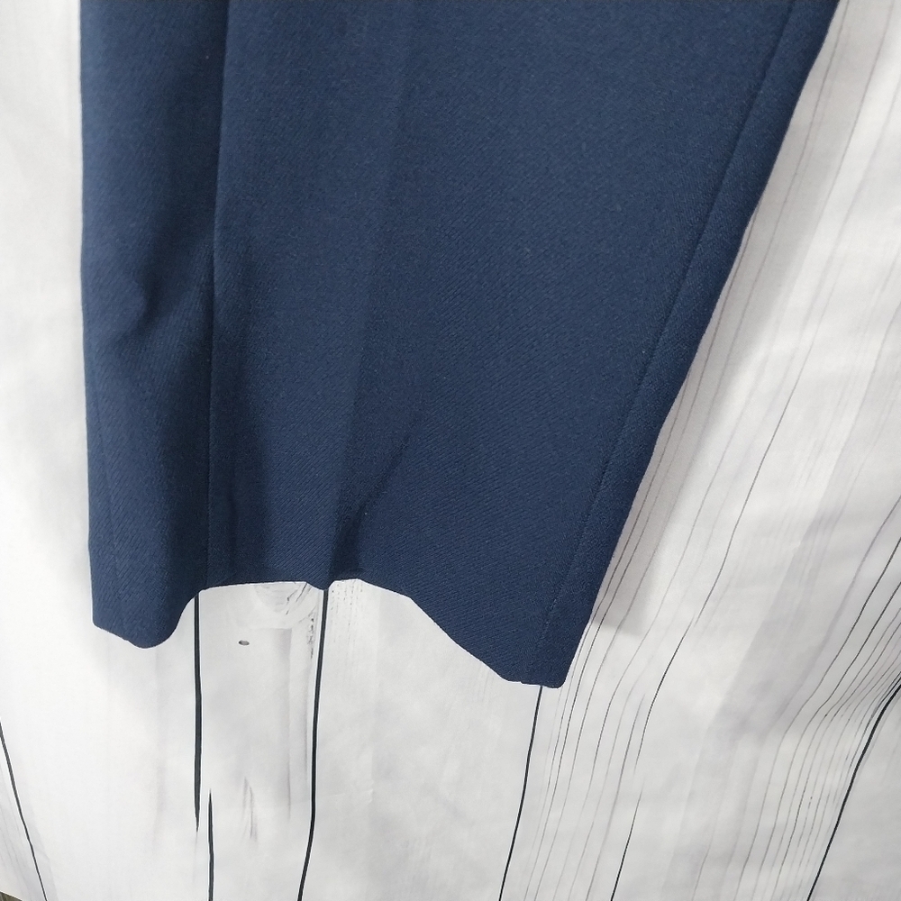 Loft Petites High Waisted Straight Leg Navy Blue Pants - Picture 5 of 11